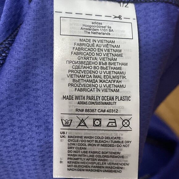 ADIDAS Primeblue Heat.RDY Polo Golf Shirt Size Small Blue NEW Performance Active - Picture 9 of 13